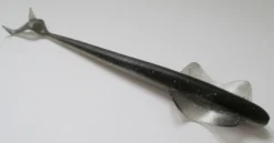 Aaltonen musta hopeahile 6" 150mm 9,2g 5kpl