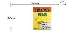 Akara Drop shot rigi offset koukulla #10 0,2mm 30cm 1m