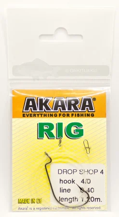 Akara Drop Shot rigi offset koukkulla #4/0 0,4mm 1,2m