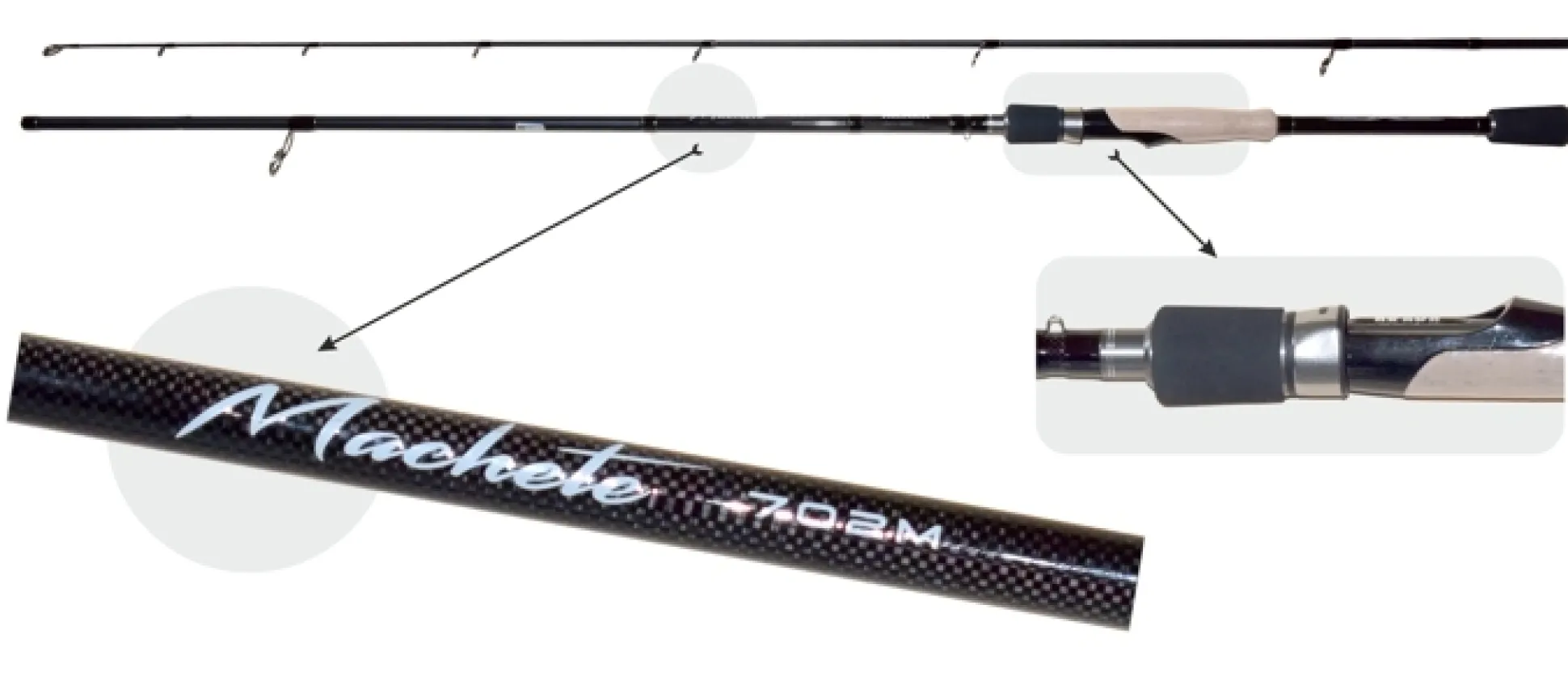 Akara Machete 802M 240cm 8-32g 2-os. avokela