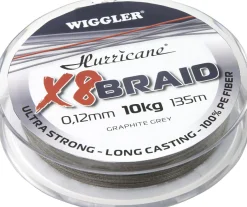 Hurricane X8 Braid harmaa 0,06mm 5,9kg 135m