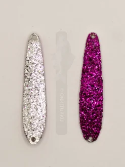 Kuha pystypilkki 50 mm 2,5g hopea pinkki