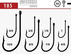 Kujira 185 koukku koko #10/0 3kpl