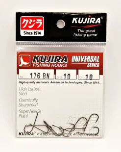 KUJIRA 176BN koukku väkäsillä #10 10kpl