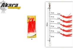 Kujira Sea System #5/0 198cm Punainen mustekala litka