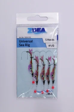 Litka viidellä kullanvärisellä koukulla joiden ympärillä kalaimitaatio #1/0