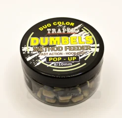 Method feeder Dumbels Pop-up Halibut/Garlic, Pallas/Valkosipuli 8-10mm 30g