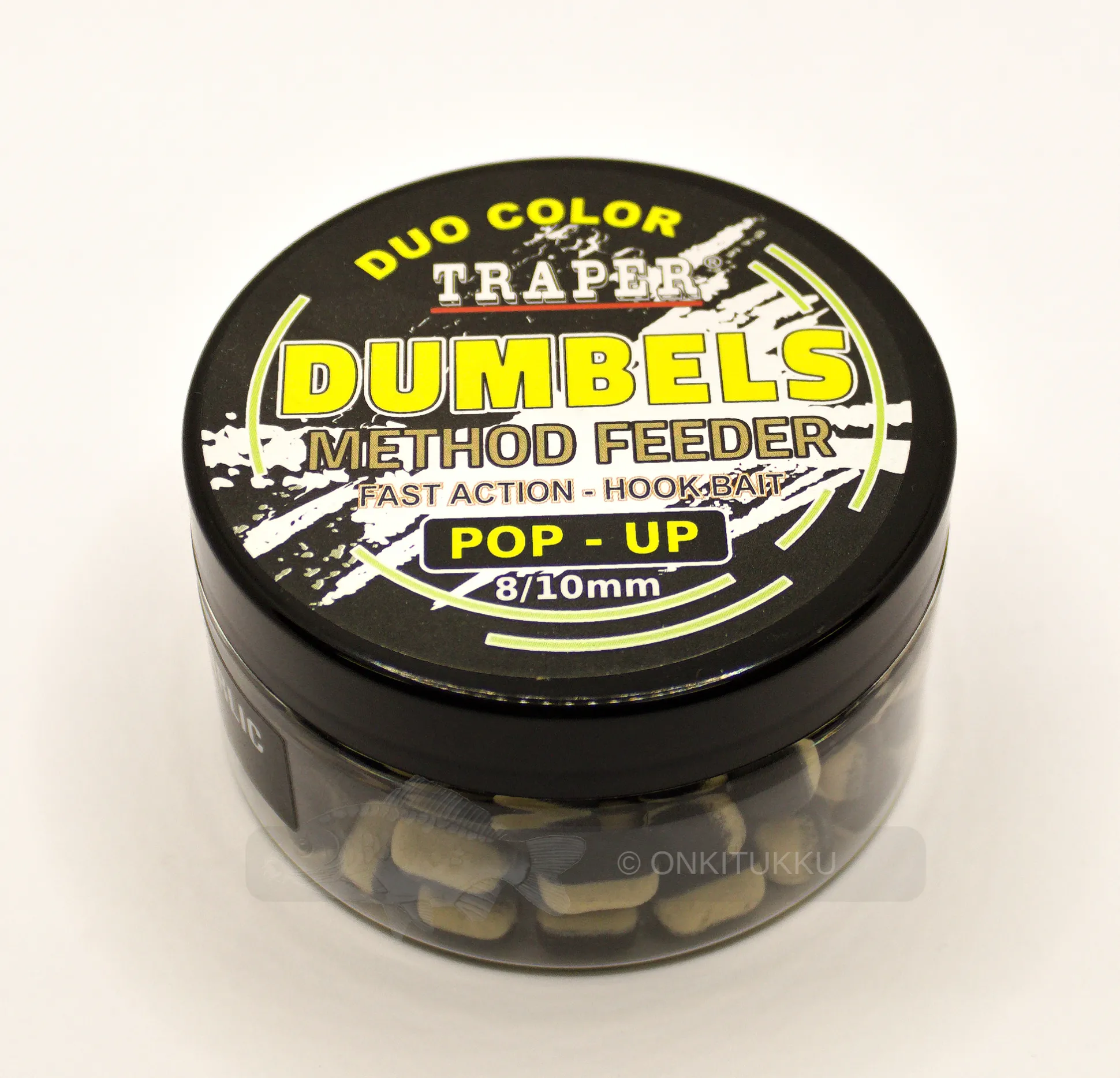 Method feeder Dumbels Pop-up Halibut/Garlic, Pallas/Valkosipuli 8-10mm 30g