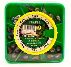 Olivettirasia pieni, isot koot