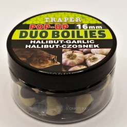 Pop-up Duo Boilies Halibut/Garlic, pallas/valkosipuli 16mm 40g