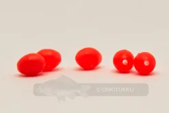 Punainen fosforihelmi 4x5mm 100kpl